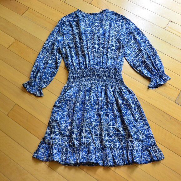 Maje Printed Viscose Dress With Smocking Size 36 US XS / S - Picture 12 of 14